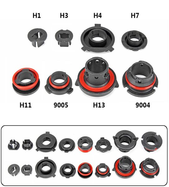 2 x Scheinwerfersockel, Auto-LED-Scheinwerferlampen-Adapter, Halter, Fassung, Halterung für H1, H3, H4, H7, H11, H13 9004 90057721450