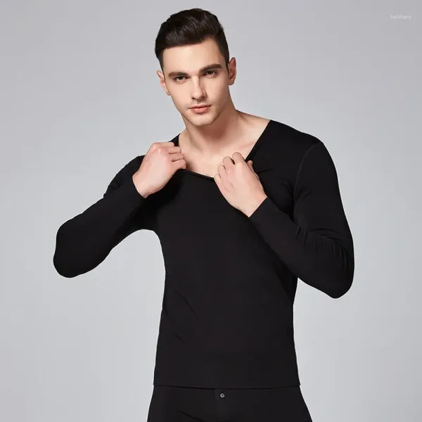 Roupa interior térmica masculina mistura de algodão suor apertado thermo roupas masculinas inverno conjuntos de alta qualidade