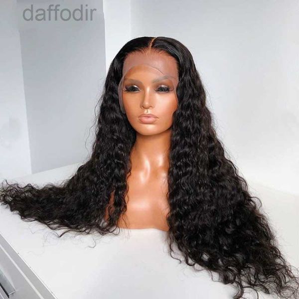 Synthetische Perücken, lockere Locken, 250 Dichte, 13 x 6 Spitze-Front-Menschenhaar-Perücken, 360-Spitze-Frontal-Perücke, brasilianische Remy-Wasserwelle, 76,2 cm, voll, Sie können 240308