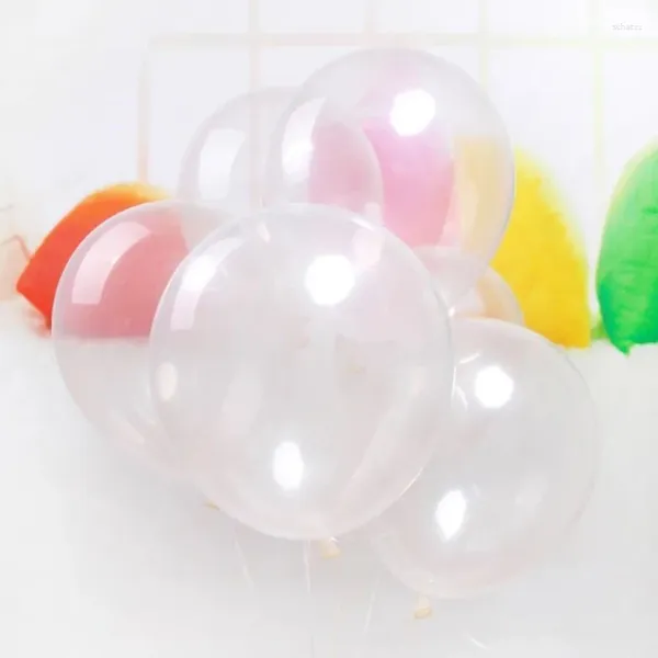 Decoração de festa Ballon Helium Baloons 50pcs 12inch Clear Pearl Grosso Balões de Látex Bola Transparente para Aniversário Decoração de Casamento Decoração