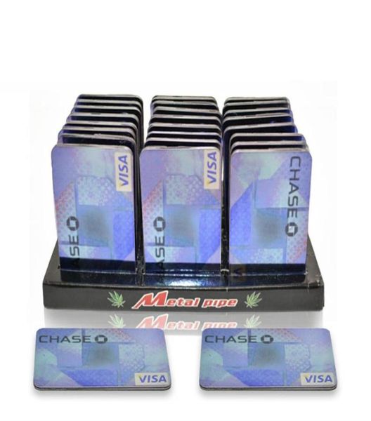 Cartão de crédito cachimbo de mão especialidade erva bolso portátil cachimbo de mão acessórios para fumar 6950346