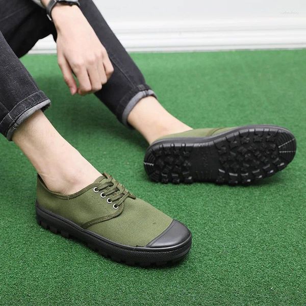 Casual Schuhe Männer Sport Camouflage Tragen Schutz Training Arbeit Befreiung Schuh Turnschuhe Männer Leinwand Dicke Sohle Tuch