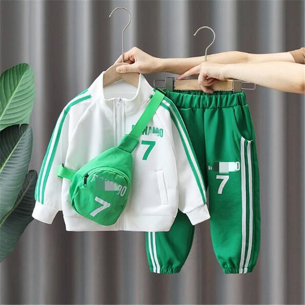 Heißer Verkauf 2024 Neue Frühling Jungen und Mädchen Set Kinder Hübsche Zwei Stück Set Mode und Sport Kinder Kleidung gemischt Farben Trend Anzug