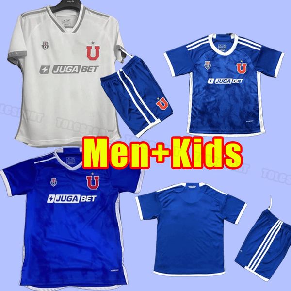 24 25 Universidad de Chile Mens Futebol Jerseys Vargas Palacios Moya Fernandez Manga Curta Adulto Homens Kit Kit Home Away Home Away Camisa de Futebol