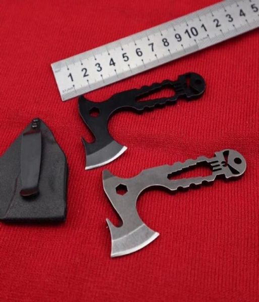 Edc portátil mini ferramenta chave de machado abridor de garrafa corte corda boca chave de fenda multifuncional tool6123234