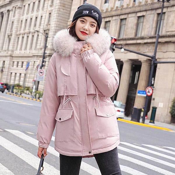 Trench da donna Abbigliamento invernale da donna Piumino corto imbottito Grande parka da studente coreano Look alla moda