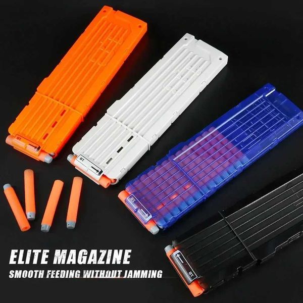 Gun Toys 18 Orange Nachladeclip Nerf Round Darts Ersatzspielzeugpistole Soft Bullet Magazin für Nerf Blaster 240307