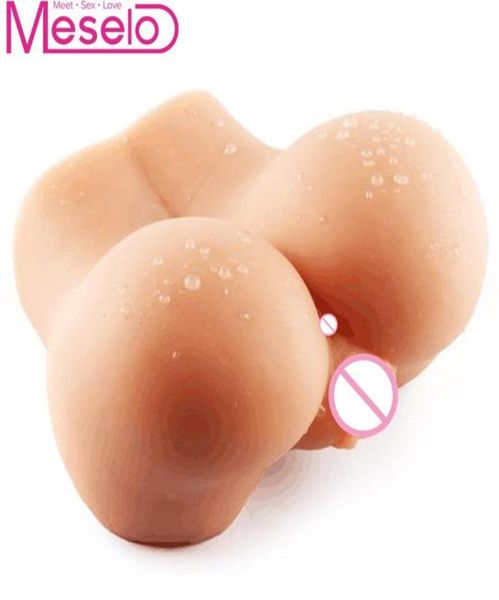 Meselo Masculino Masturbador Anal Ass Mulheres Realistas Bunda Silicone Brinquedos Sexuais para Homens Vagina Artificial Adultos Buceta Homem Sex Ass Shop Q03111281