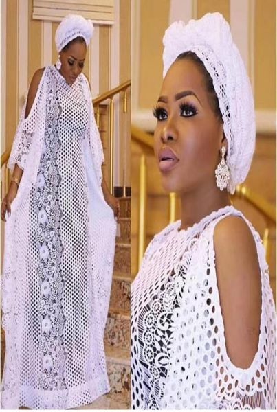 5yardslot En Son Tasarım 2019 Yüksek Kaliteli Beyaz Nijeryalı Fransız Dantelli Afrika Dantel Kumaş Parti Elbisesi WW01A1228267