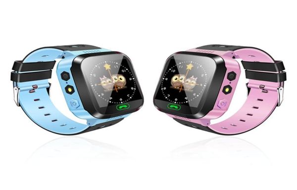 Y21 GPS Kids Smart Watch Flashlight Antilost Baby Smart Owatch SOS Call Posizione Chiamata Braccialetta del Braccialetta per iOS Android7380847