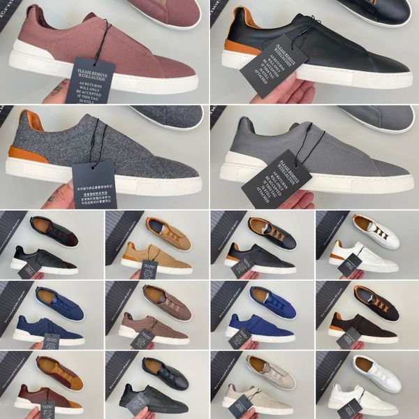 2024 Scarpe eleganti da uomo Zegna Stringate Business Casual Scarpe da ginnastica sociali da matrimonio Scarpe da ginnastica robuste leggere in pelle di qualità formale per feste con originale 39 ~ 45