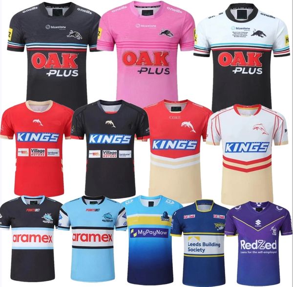 2023 Dolphins Rugby Jerseys Cowboy Penrith Panthers Indígena Cowboy Rhinoceros Training Jersey All League Mans Camisetas de alta qualidade