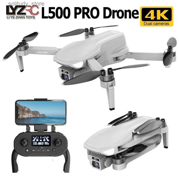 Дроны L500 Pro 4K G Drone с бесщеточным Pro Four Helicopter FPV 5G Wi -Fi 1,2 км 25 -минутный рейс RC Helicopter Camera Mini Drone 250G Q240308