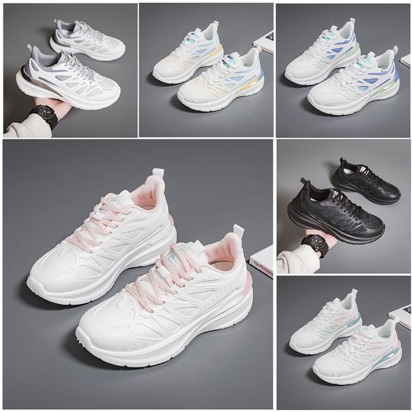 Donne che gestiscono le scarpe da uomo New Men Scarpe pianeggianti per piatto morbidi Sole Bianco Bianco Black Pink Bule Sports Sports Z1543 GAI 803 WO