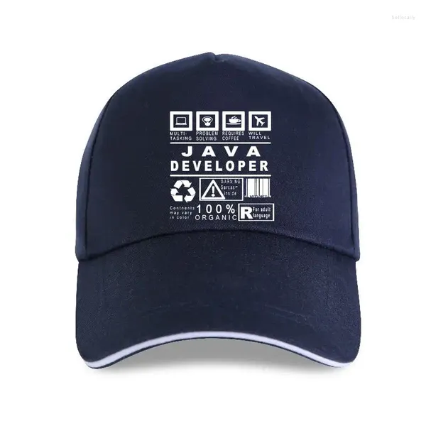 Ball Caps Java Developer Standard Programmer Computer Hello World Code Geek Herren Baseball Cap Basic Solid Fitted Top Qual