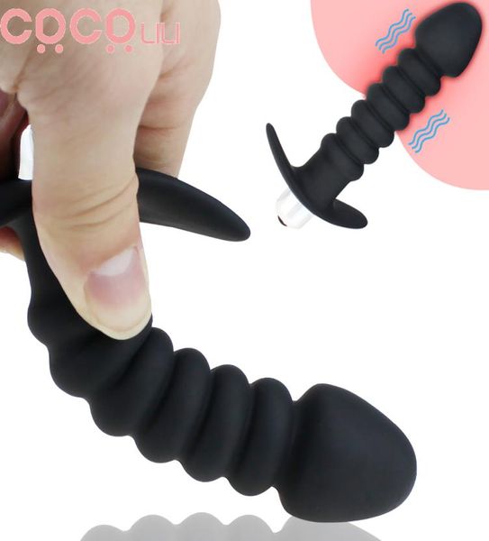 Fio de lã vibrador anal massagem de próstata grânulo modos de vibração única para jogo anal estimulador anal butt plug brinquedo sexual para homens mulheres5318333