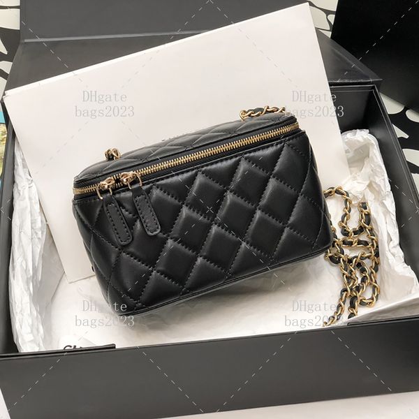 Дизайнерская сумка через плечо 10А Зеркальное качество косметичка роскошная женская сумка на цепочке с коробкой LC066