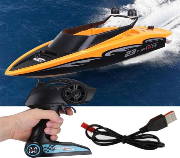 Barco rc de alta velocidade, 24ghz, 4 canais, rádio, controle remoto, barco de corrida, brinquedos elétricos, brinquedos rc para presentes infantis9568528