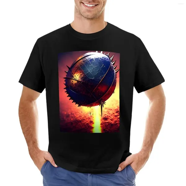 Herren Tank Tops Spiked Metal Sphere 2 T-Shirt Lustige T-Shirts Gestalten Sie Ihre eigenen, einfarbigen Männer individuell
