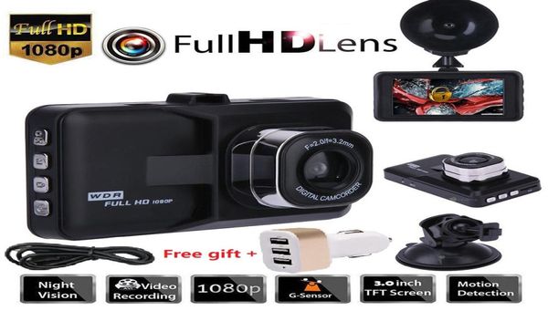 30quot veículo 1080p carro dvr painel 32gb dvr câmera gravador de vídeo cartão memória traço cam gsensor gps 6136577