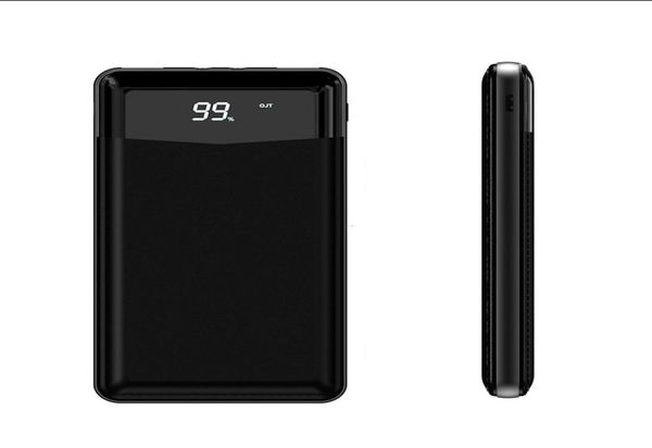 power bank per cellulare tablet con display digitale 2 uscite USB ultra sottile slim light 4609601