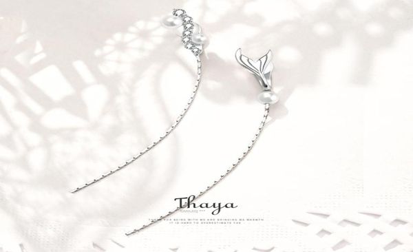 Ear Cuff Fairy Tales Series Thaya 925 Sterling Silver Sirena Orecchino a clip per le donne Perla Clip su orecchini di fidanzamento Lusso Jewe8204042