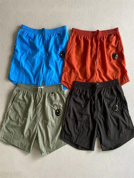 4 cores uma lente óculos shorts calças casuais de náilon com laços soltos ao ar livre jogging esportes curto treino preto azul5656076