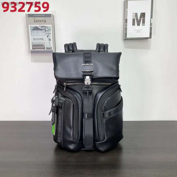 TUMIIS Roll Business Leather Travel Computer Back Pack Designer Impermeável 932759d Mochila Top Fashion Bag Qbar