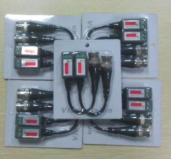 CAT5 CCTV Kamera BNC Video Balun Alıcı Kablo Ağı Güç Yok 25 Kara 50pcs8850599