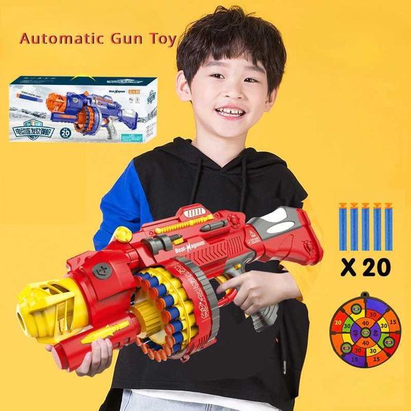 Arma brinquedos arma brinquedos elétricos automáticos macios bala armas nerf brinquedos armas para crianças tiro contínuo para atiradores ao ar livre batalha presente jogo para menino 2400308