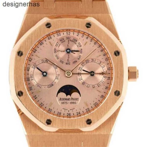 Audem Pigu Uhren Automatikuhr mit fliegendem Tourbillonwerk Armbanduhren Royal Oak 120th Anniversary 18 Karat Roségold 25810OR OO.0944.O1 WN-KEJH