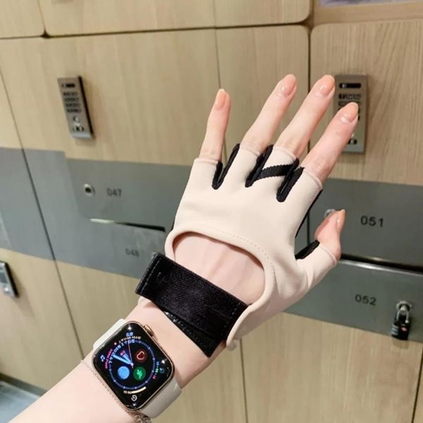 Lululenon Half Finger Gloves дышащие упражнения йога -перчатки тренировать железную фитнес