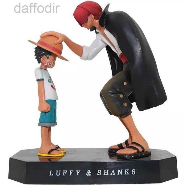 Action Figures Toy Action Figures Toy 17cm Figura Anime Quattro Imperatori Shanks Cappello di Paglia Rufy Action Figure Sabo Ace Sanji Roronoa Zoro Figurina 230211 240308