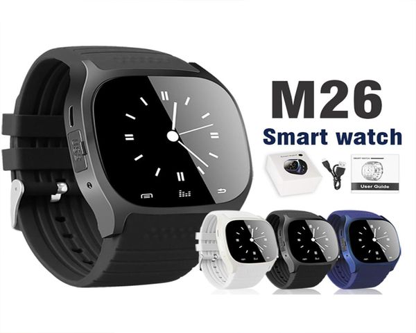 Bluetooth Smart Watch M26 Samsung S8 Android Sistemi için Android Smart Watch Dial Phone için Perakende Paketi2221710