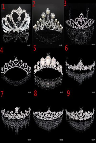 Auf Lager Strass Kristall Hochzeit Party Prom Homecoming Kronen Band Prinzessin Braut Tiaras Haarschmuck Fashion1642669