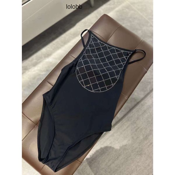 gccci High gglies Bikini Suit ggs Costume da bagno Nero gu 2023 Designer cci Swim guc Donne Sexy ci Cut Paillettes guucci Ladies Backless gucc Lady gucccis Summer Beach Bath P12Z