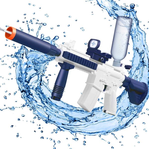 Arma brinquedos m416 pistola de água elétrica automática airsoft pistola verão piscina praia festa jogo ao ar livre brinquedo água para crianças menino giftl2403