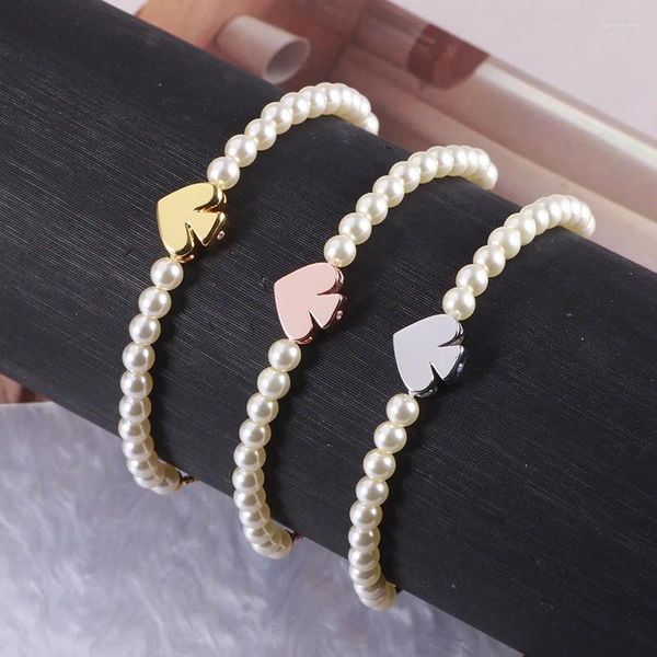 Link-Armbänder, europäischer und amerikanischer Schmuck, süßes, modisches, glänzendes Liebesperlen-Pull-Bean-verstellbares Armband