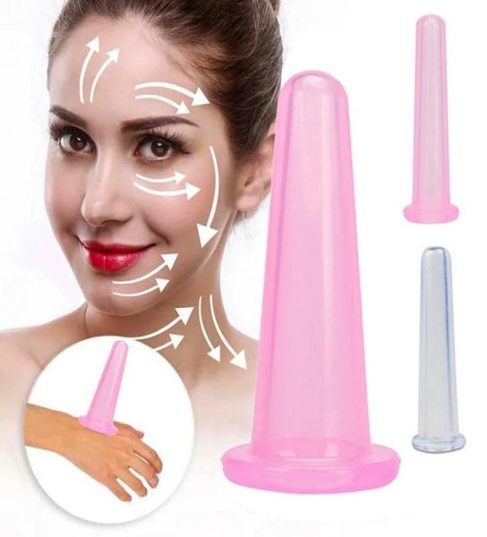 Mini dispositivo per coppettazione facciale in silicone naturale, tazza per massaggio, olio per il viso, spinta e rilassamento, ventose per il viso, massaggio del viso Se6330853