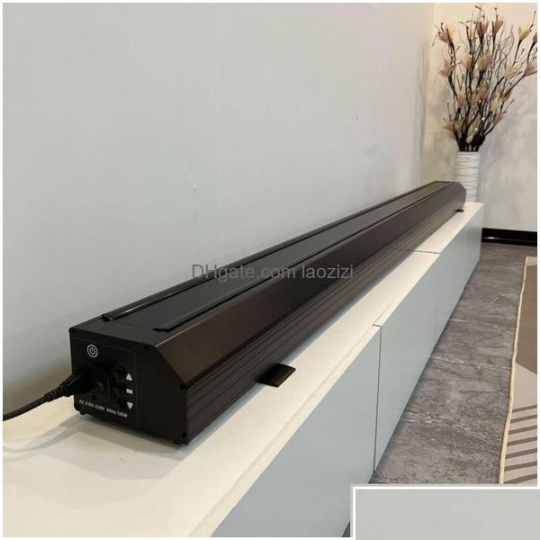 Telas de projeção Sns 84 polegadas Alr elétrico / Clr Rollable Floor Rising Projector Sn Long Throw Luz ambiente rejeitando 3D / 4K para casa Dhcbf