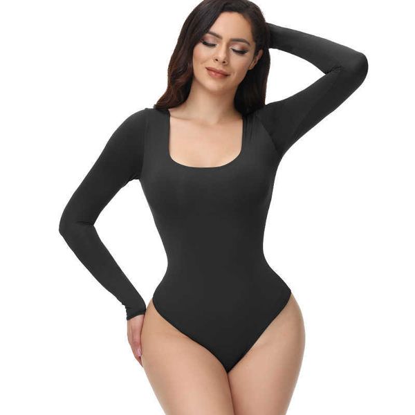 Shaper per la pancia da donna Nero senza cuciture, taglia unica per tutte le altre tute modellanti estive