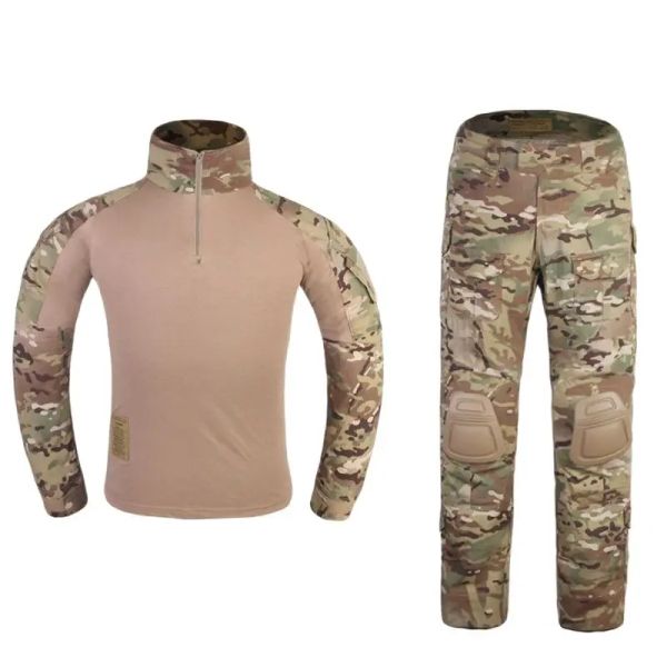 Capris Emersongear G3 Uniforme da combattimento Donna Ragazza Tattico BDU Sportwear Multicam Combattimento Caccia Airsoft Tuta mimetica Camicia Pantaloni