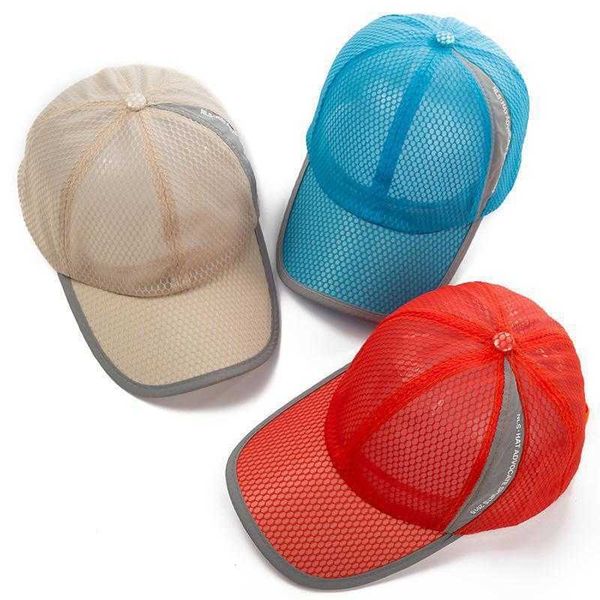 Chuanyun verão respirável chapéu de malha chapéu de secagem rápida dos homens e das mulheres chapéu de sol língua de pato placa de luz de beisebol básico edição coreana