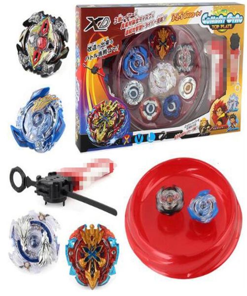 4 pzset Beyblade arena stadio Metal Fusion 4D Battle Metal Top Fury Masters launcher grip bambini giocattolo di natale T1910193286010
