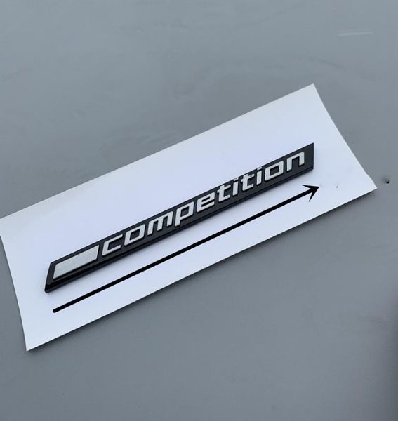 3D für BMW M2 Competition Label Schwarz Emblem Hinten Kofferraum F90 Auto Logo 3 5 7 Serie E32 E34 E36 E381196611