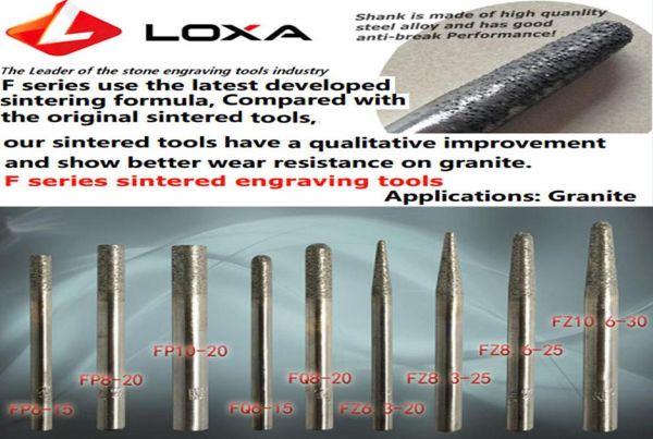 Loxa fseires ferramentas de diamante sinterizado ferramenta de moagem de diamante cnc gravura bit para escultura granito alívio final fresagem tool1357039