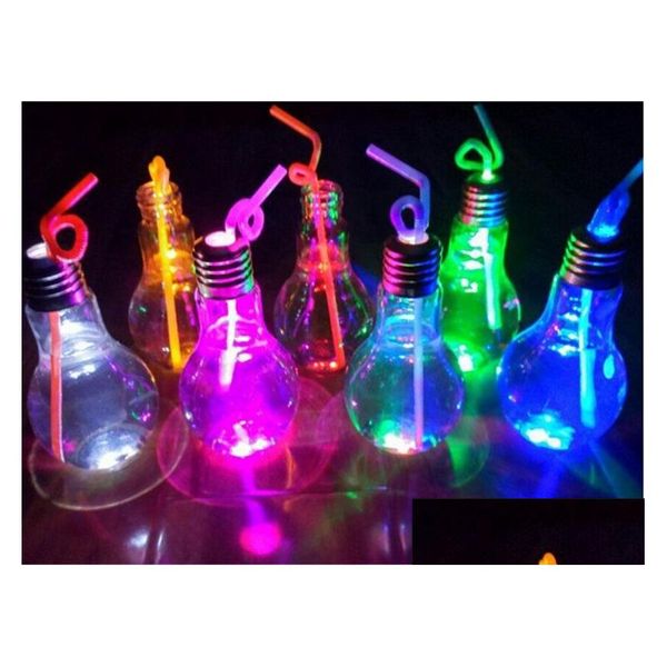 Led Rave Toy Led Light Bb Cup Getränkeflasche 400 ml 500 ml mit Deckel Tee Fruchtsaftgetränk Besondere Verwendung für Milchladen Schiff Drop Delivery Dh1Ps