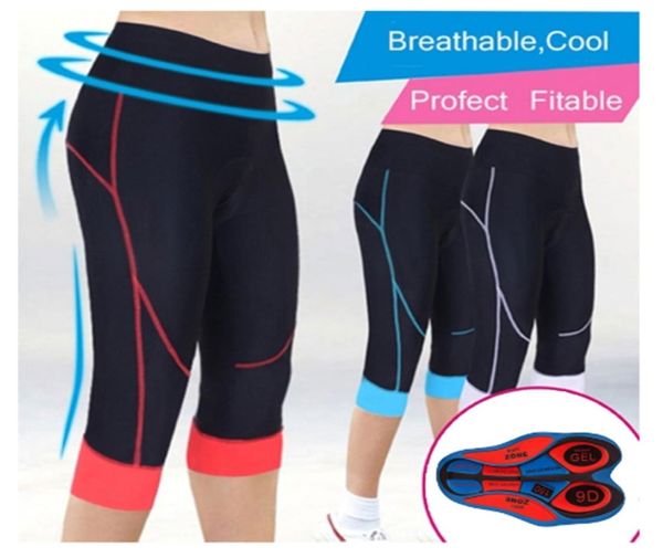 Top Grade Ciclismo Shorts Apertados 9D Gel Acolchoado Bicicleta Mtb Sports 34 Shorts Respirável Shorts de Secagem Rápida para Mulheres 8097935