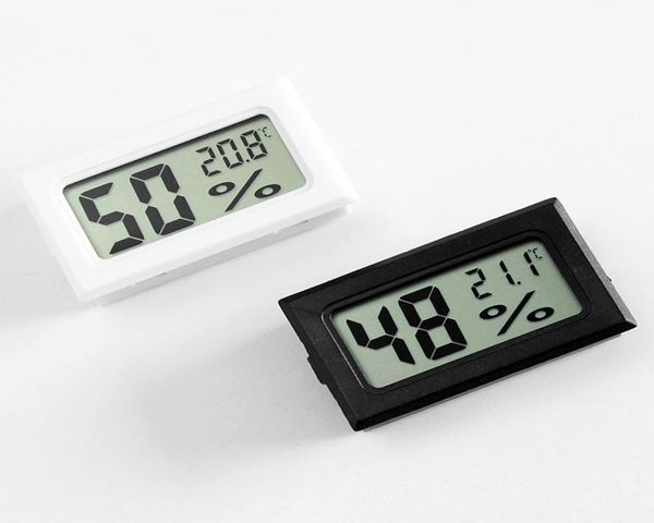 Mini digital lcd ambiente termômetro higrômetro medidor de temperatura umidade geladeira temp tester sensor preciso todo d5135656