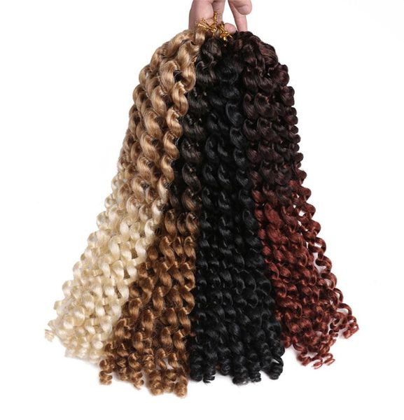 Trecce per capelli all'uncinetto con bacchetta magica da 14 pollici Rimbalzo giamaicano Intrecciatura sintetica africana 20 fili confezione4554556